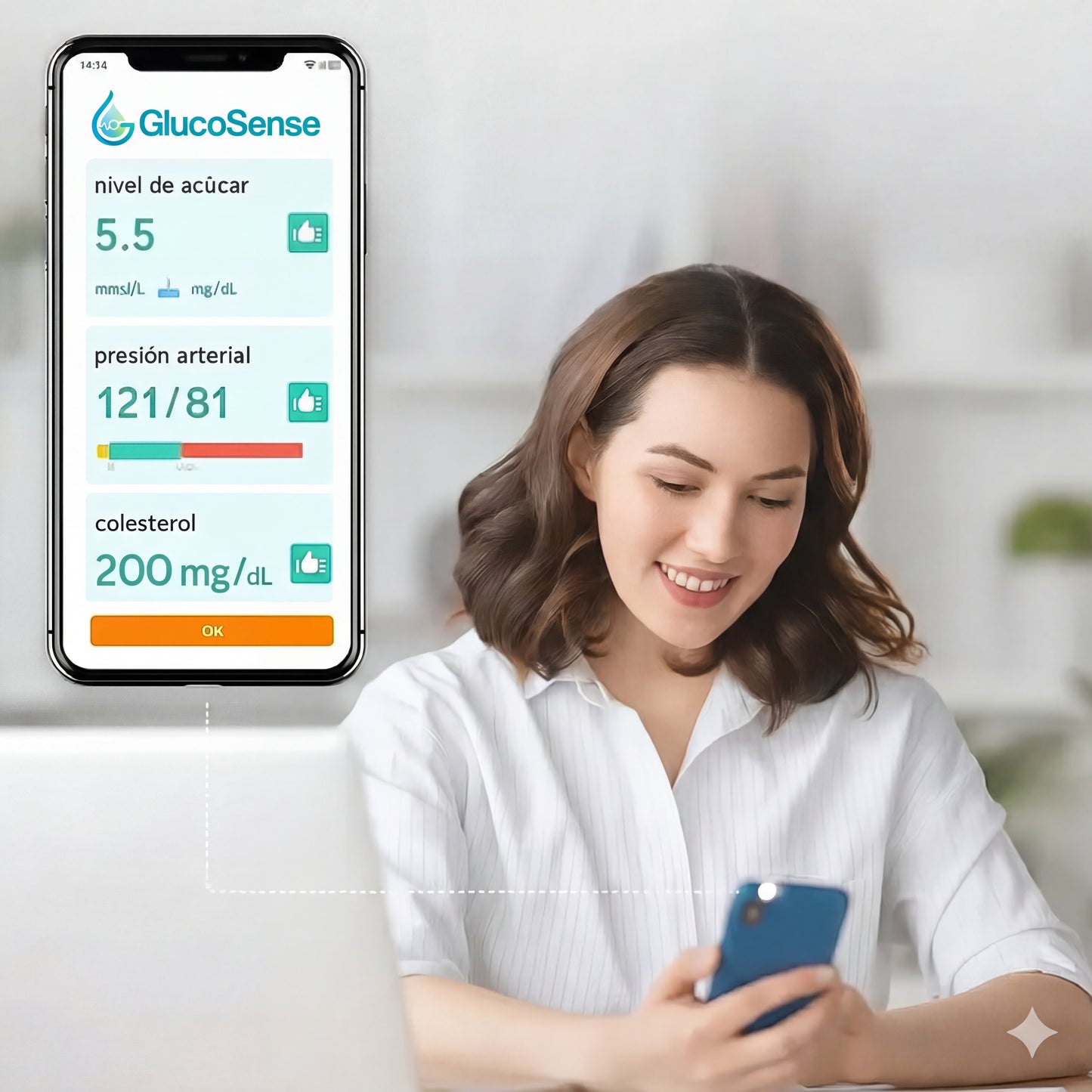 GlucoSense™ 3 en 1: Glucosa, Presión y Oxígeno Sin Agujas + Regalo Exclusivo