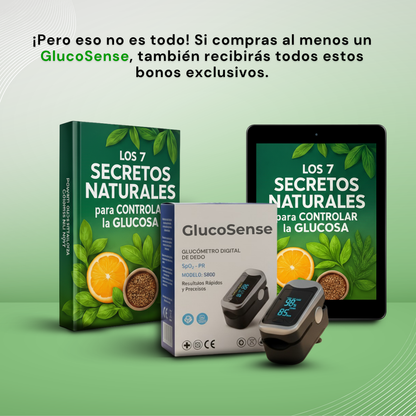 GlucoSense™ 3 en 1: Glucosa, Presión y Oxígeno Sin Agujas + Regalo Exclusivo