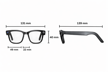 Gafas Inteligentes con Cámara HD y Asistente IA – SmartView Pro