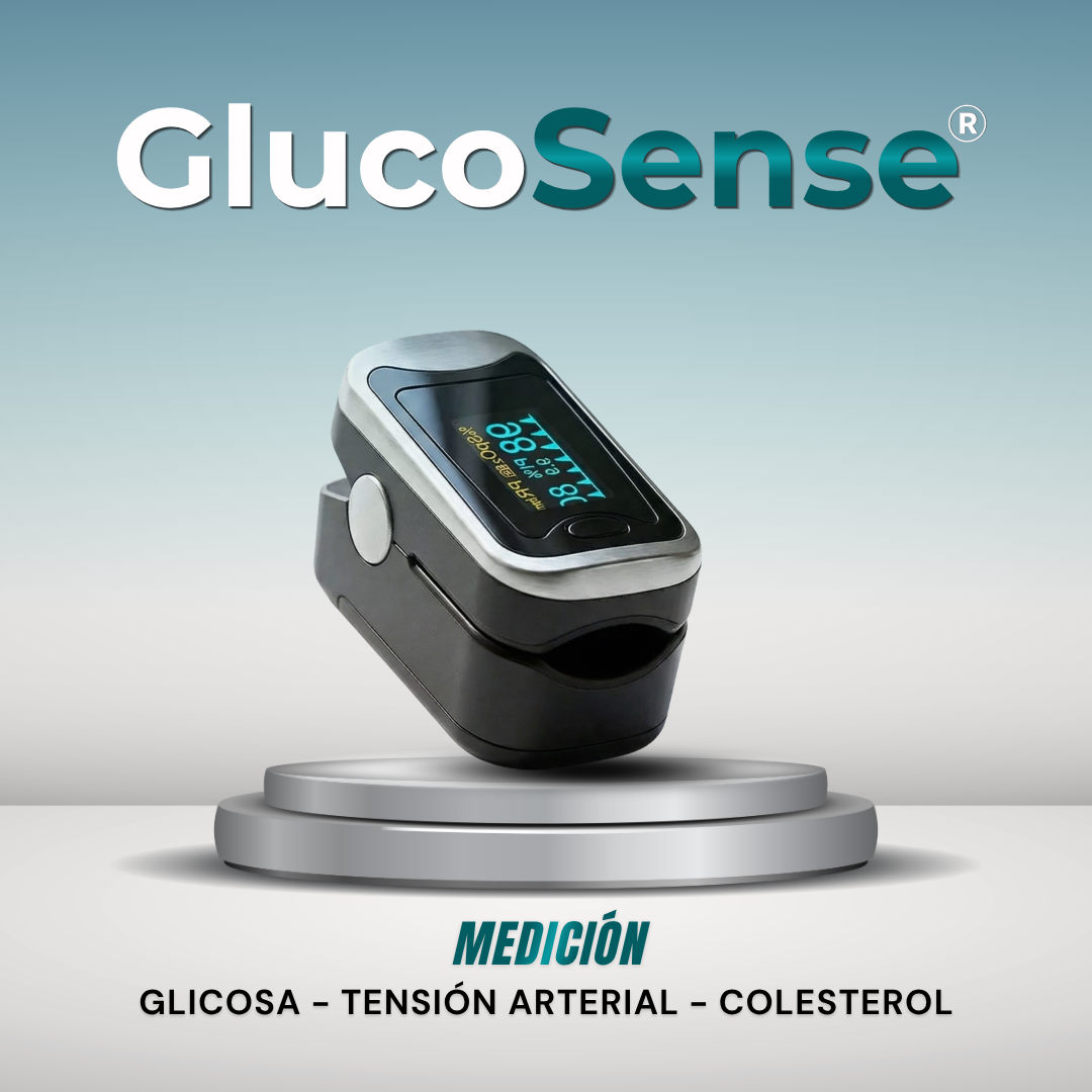 GlucoSense™ 3 en 1: Glucosa, Presión y Oxígeno Sin Agujas + Regalo Exclusivo